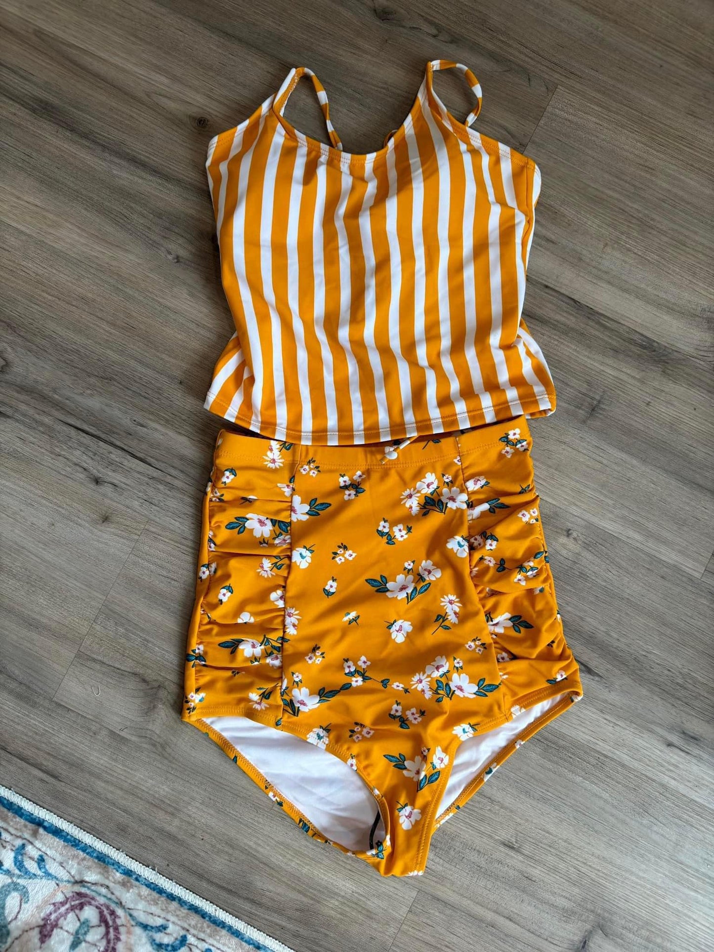 Mustard Striped Top
