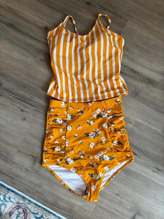 Mustard Striped Top