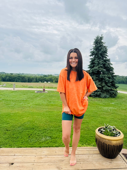 Washed Short Sleeve Top
