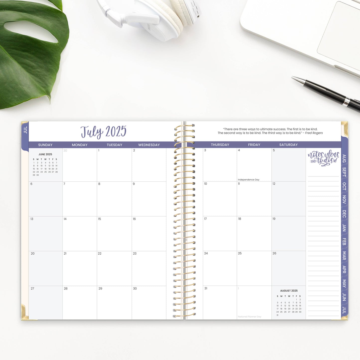 2025-26 Academic Hard Cover Planners 8.5x11 - Choose Design