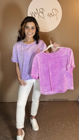 Linden Acid Cropped Tee