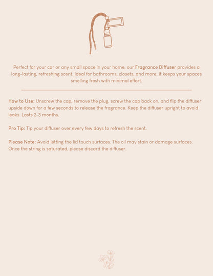 Wanderlust Fragrance Diffuser - Cozy Collection