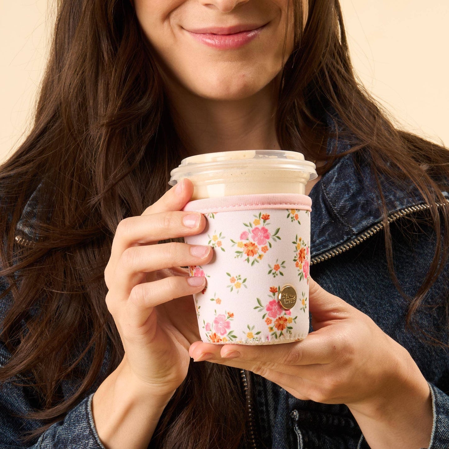 Sip Savvy Drink Sleeve-Endless Daydream Cream Large