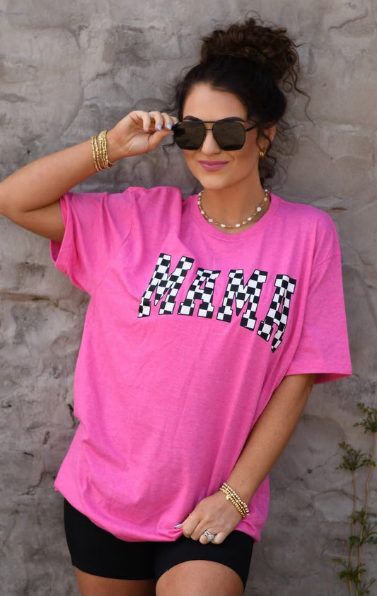 Mama Checkered - Pink