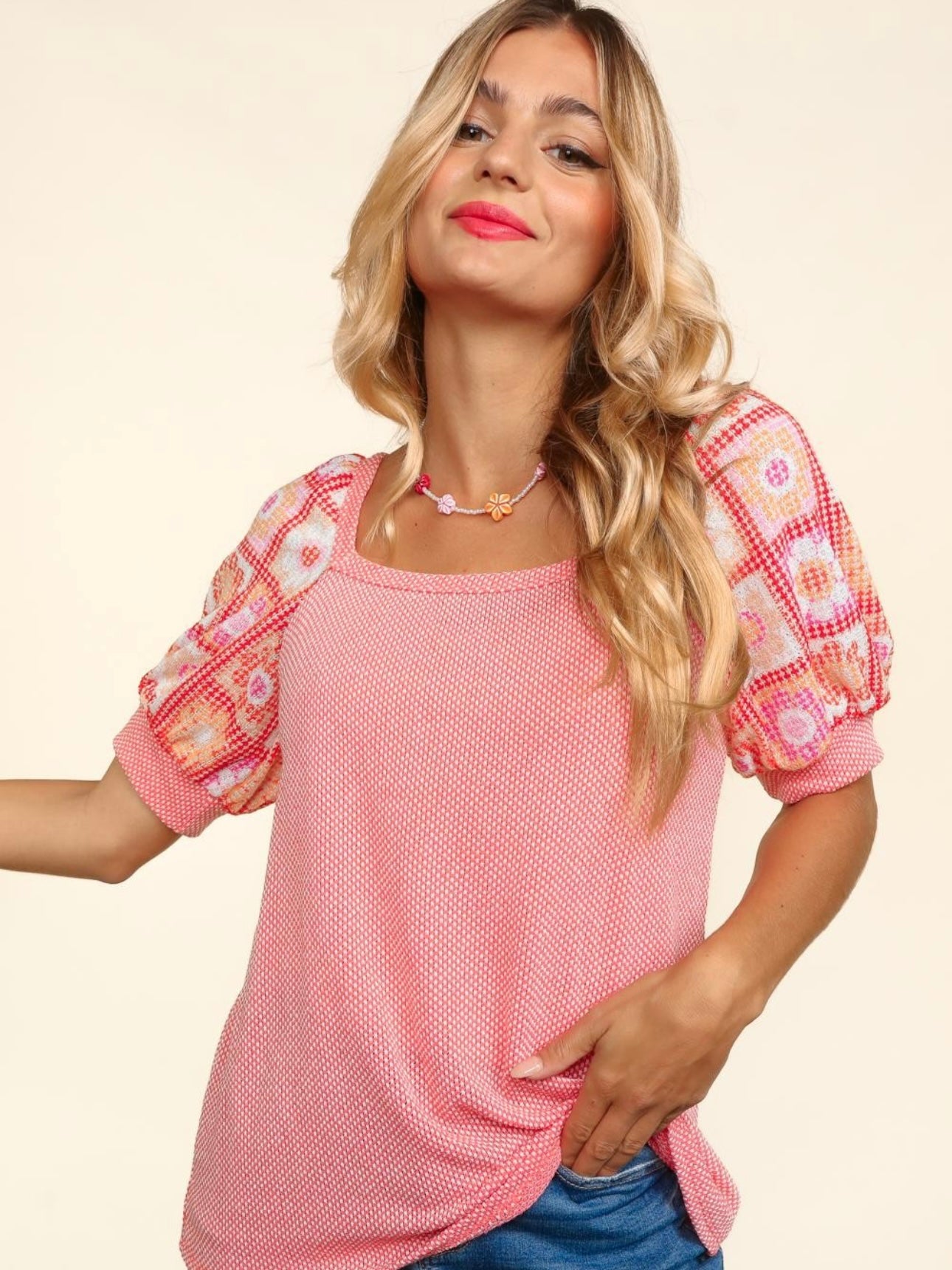 Paisley Floral Bubble Top