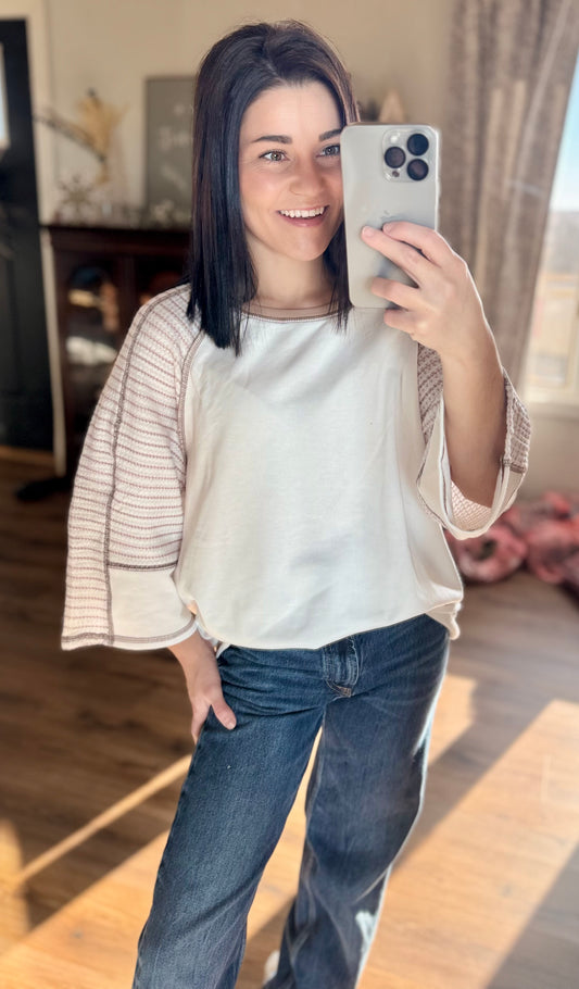 Aviana Striped Raglan Top