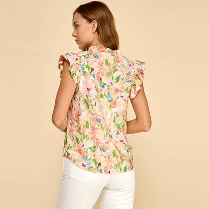 Floral print blouse