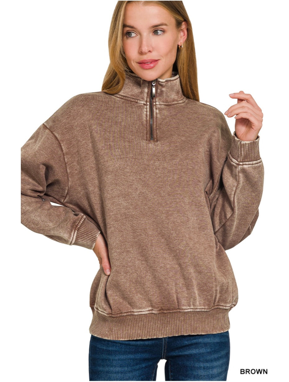 Adeline Zip Pullover