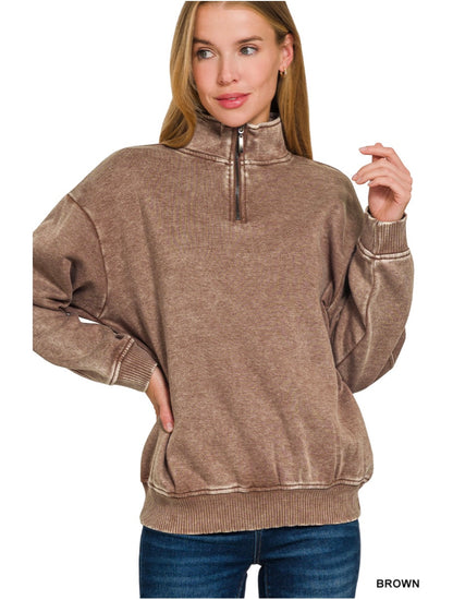 Adeline Zip Pullover