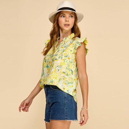 Floral print blouse