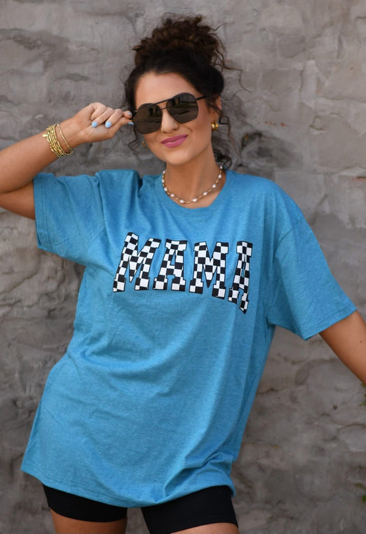 Mama Checkered Tee