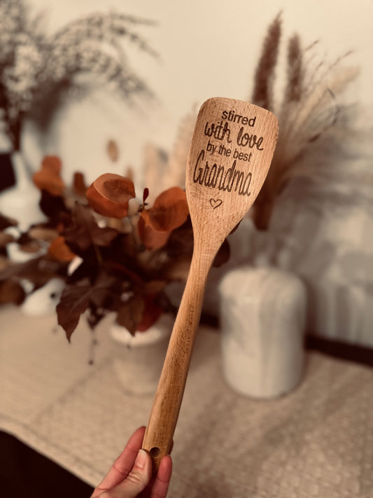 Stirred With Love By The Best Grandma Wooden Spoon