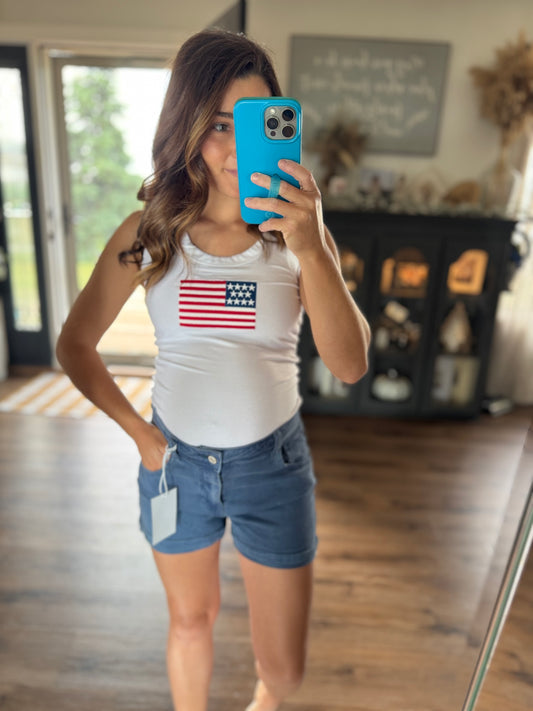 Pocketed Cuffed Shorts