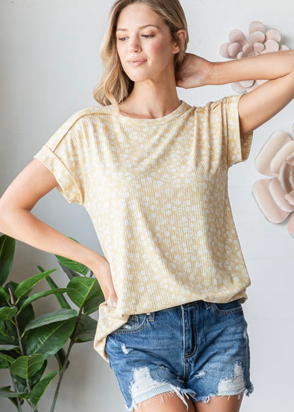 Yellow Floral Top