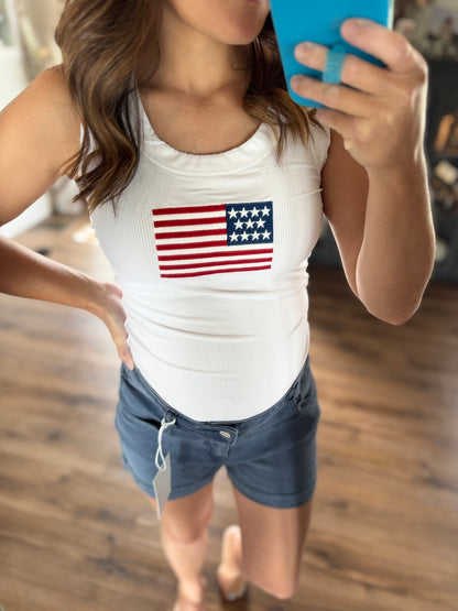 USA Embroidered Tank