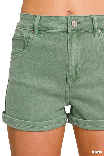 Pocketed Cuffed Shorts