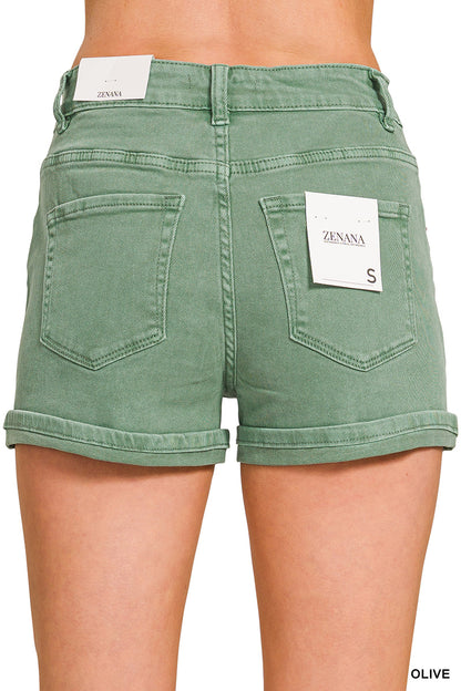 Pocketed Cuffed Shorts