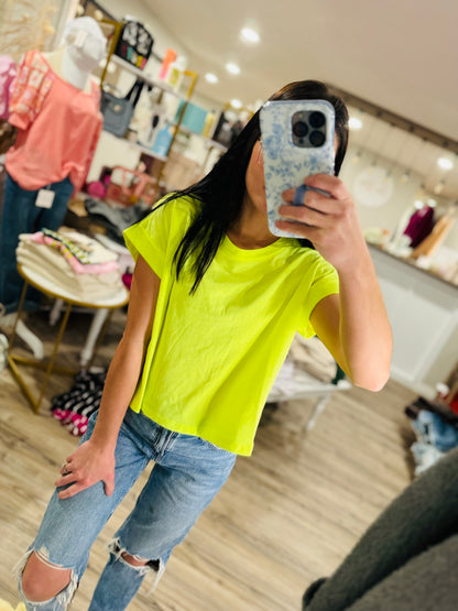 Molly Cropped Cuffed Sleeve Top