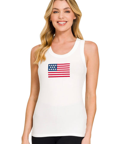 USA Embroidered Tank
