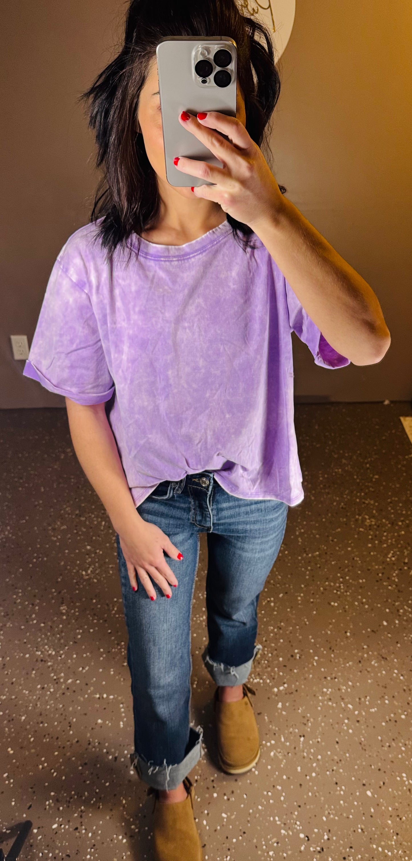 Linden Acid Cropped Tee