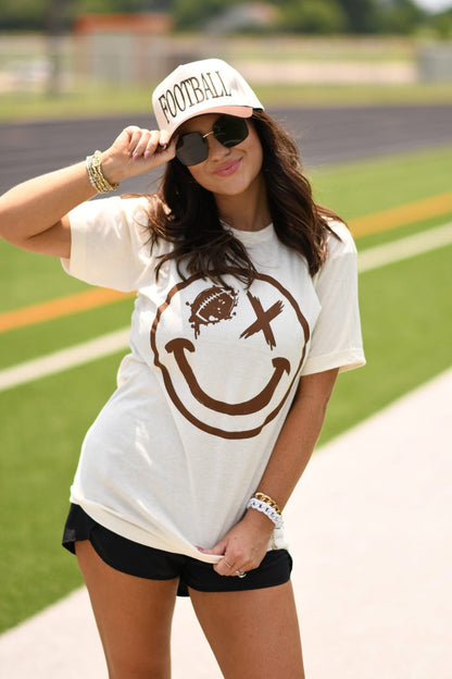 Football Wink Smiley Face
