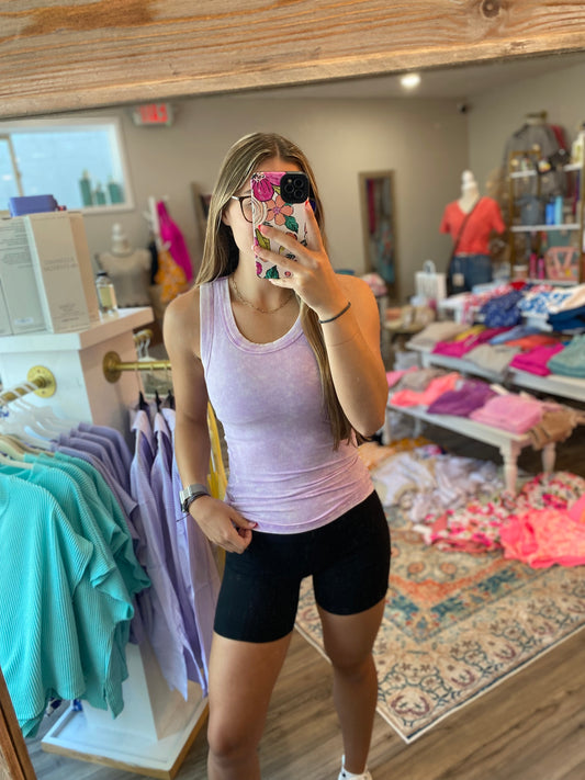 Washed ribbed scoop tank