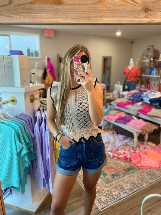 Ribbed knit cami