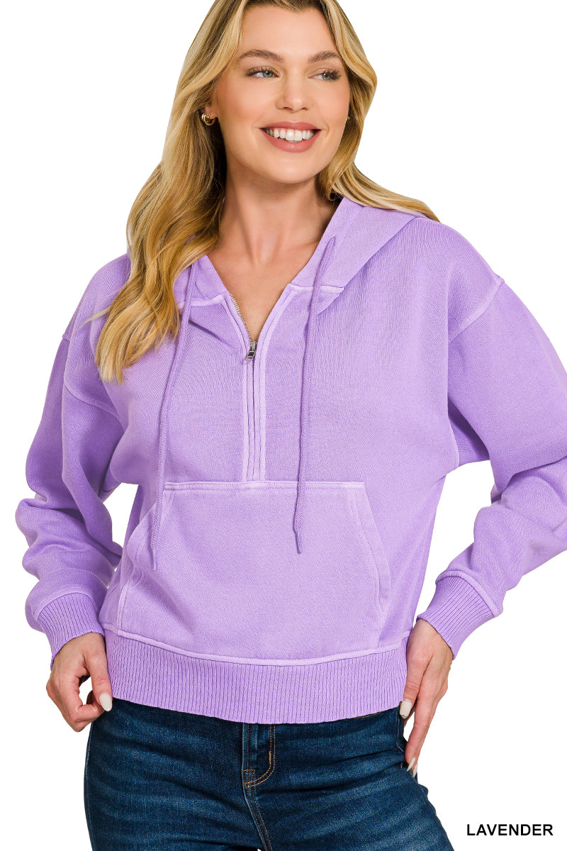 Lavender Half Zip