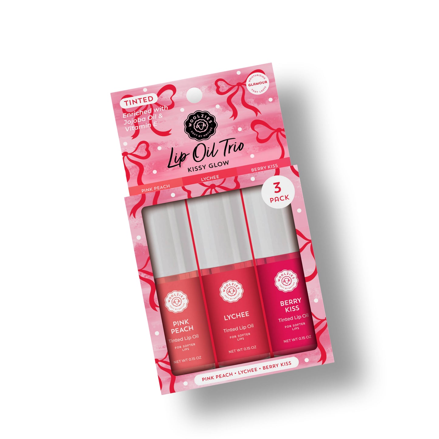 Tinted Lip Oil Trio - Kissy Glow