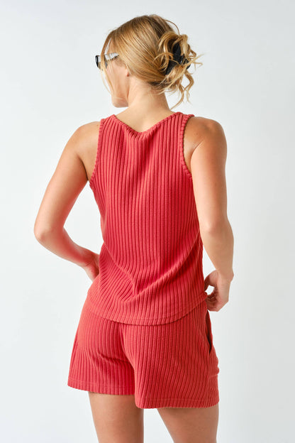 Softcore Ribbed Lounge Tank Top