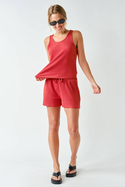 Softcore Ribbed Lounge Tank Top