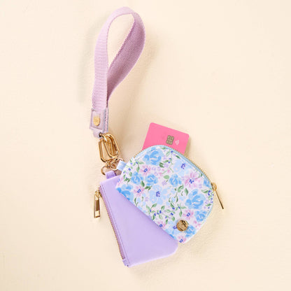 Dynamic Duo Pouch Wristlet - Secret Garden Blue