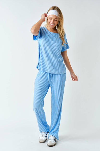 Softcore Ribbed Lounge Pocket Tee