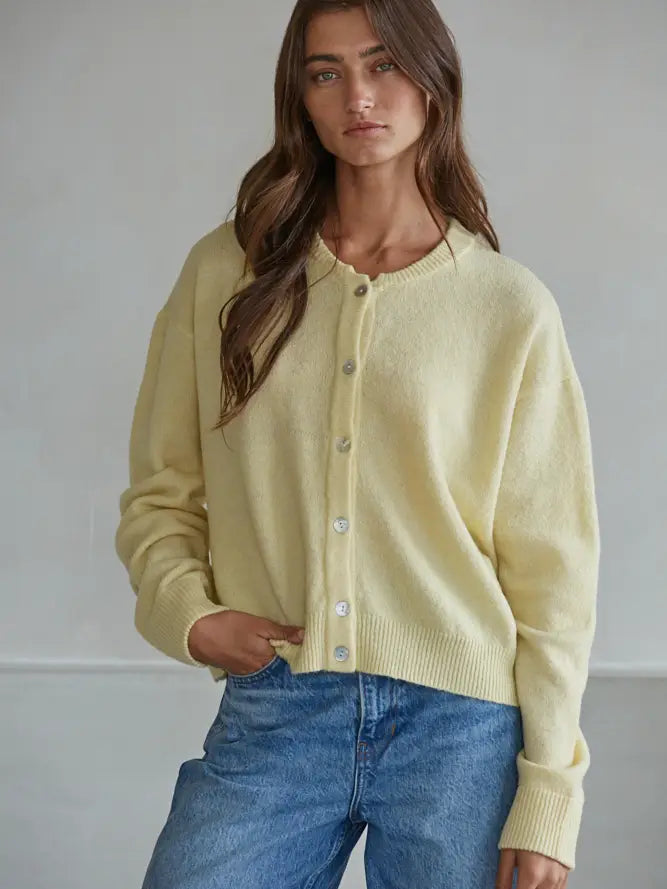 Olivia Light Yellow Cardigan