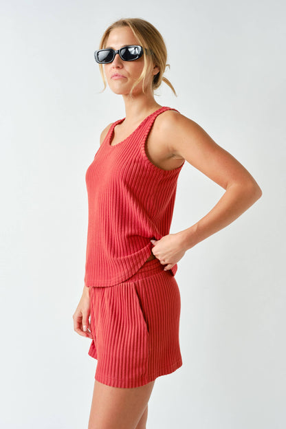 Softcore Ribbed Lounge Tank Top