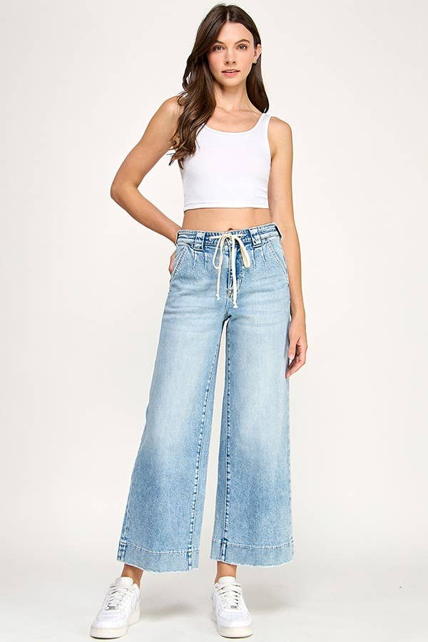 Soft Touch High Rise Wide Leg Trouser