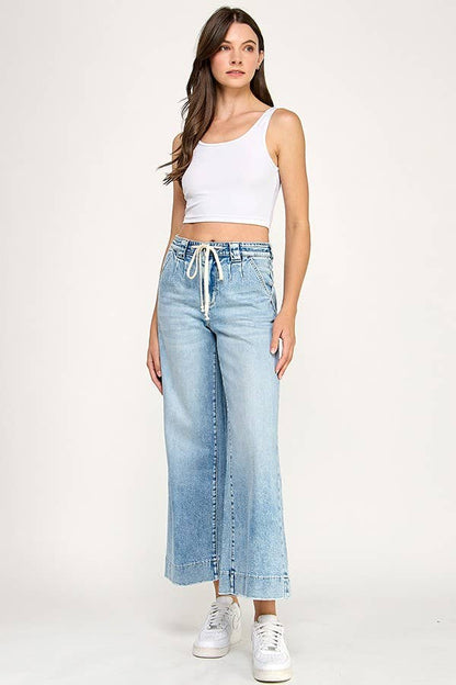 Soft Touch High Rise Wide Leg Trouser