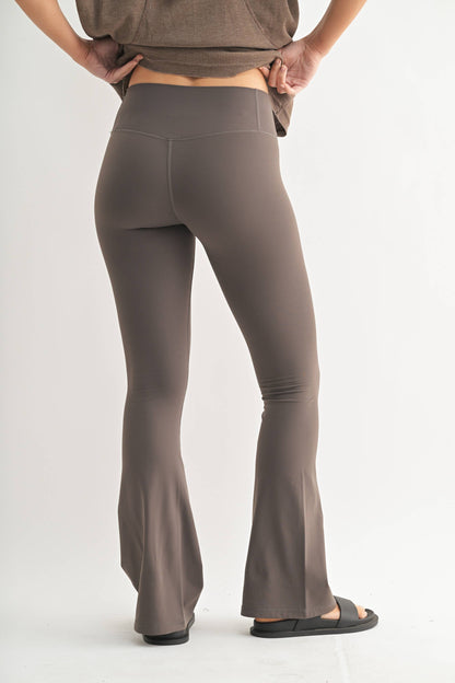 BRONZE - Flared Fleece Leggings