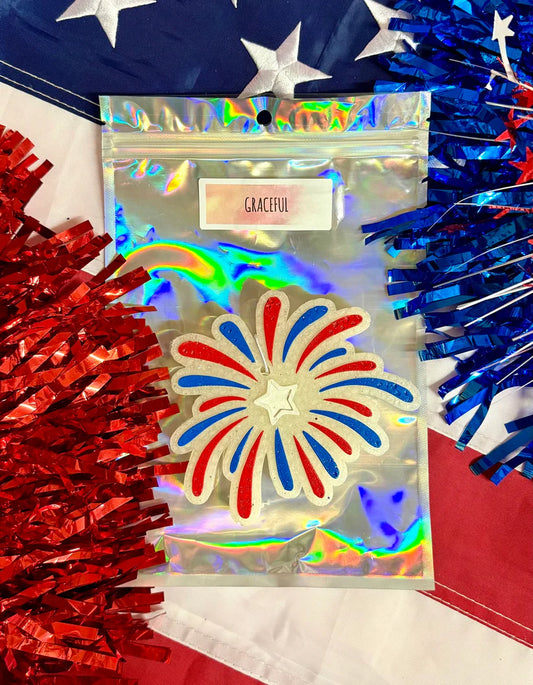 Patriotic Firework Car Freshie