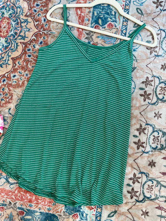 Striped V-Neck Tank