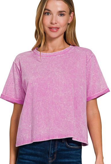 Linden Acid Cropped Tee