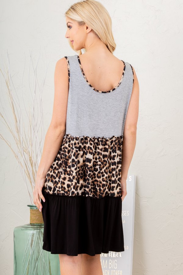Leopard Ruffle Dress