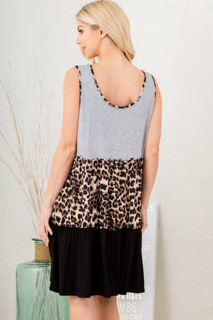 Leopard Ruffle Dress