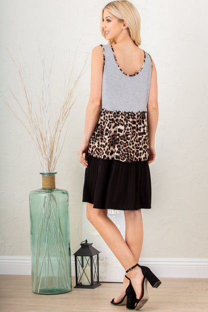 Leopard Ruffle Dress