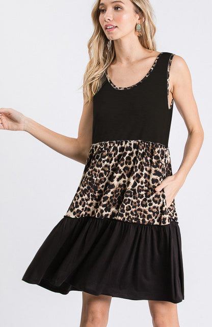 Leopard Ruffle Dress
