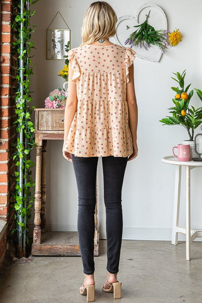 Ditsy Floral Tiered Top