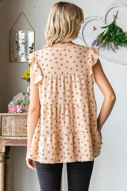 Ditsy Floral Tiered Top