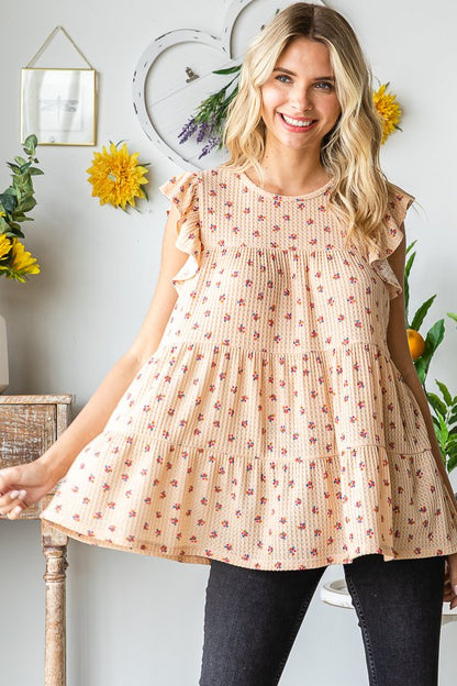Ditsy Floral Tiered Top
