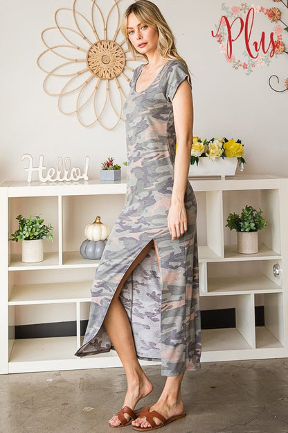 Camo Maxi Dress